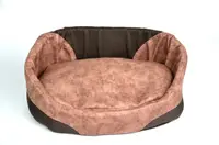 Лежак овал 304078 Zoobaza - коричневий, 58х82х88