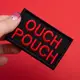 Набор шевронов 2 шт с липучкой Ouch Pouch 5x8 см красный вышитый патч шеврон нашивка