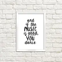 Постер в рамке You dance 15x21 см, A5 (WMT5_ART061_WH)