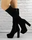 Женские сапоги на каблуке Fashion Anita 1272 36 размер 23,5 см Черный