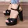 Женские босоножки Fashion Brava 3091 40 размер 25 см Черный