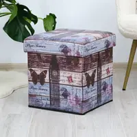 Пуф-розкладний органайзер для спальні 37*37*39 см Гранд Презент SH31448-084