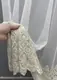Готовая тюль (3х2,7м.) "Грек-сетка" с вышивкой и люрексом. Цвет молочный с бежевым. Код 1633т 42-0594