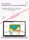 Детские проводные наушники с микрофоном Picun Q2 Rose
