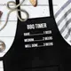Кухонный фартук с надписью, хлопок, BBQ TIMER 75х51 см