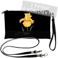 Клатч через плечо Желтый Ирис 25x15 см (KL_GL_CLF003_BL)