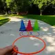 Игра на точность 3 в 1 "Throwing Games" - 6 мячиков, 3 конуса, 12 колец, 6 мешочков, сумка