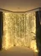 Гирлянда штора на окно 212 LED 3х2м Теплый белый цвет свечения, с коннектором