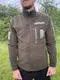 Кофта флисовая мужская военная тактическая с липучками под шевроны 7361 XXXL хаки