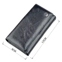 Гаманець-клатч з візитниці ST Leather 18880 Сіро-синій