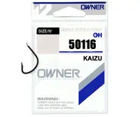50116-07 Крючки Owner Kaizu 50116 №07 Black