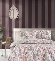 Турецкое Постельное белье First Choice Homesko Joly Ecru 200х220см (Простынь на резинке)