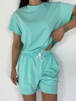 Літній костюм AO010 Мятний Oversize XL-3XL