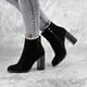 Женские ботильоны на каблуке Fashion Loki 1459 40 размер 25,5 см Черный