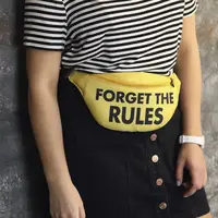 Сумка-бананка Bumbag унисекс на пояс и через плечо Forget the rules 27x16 см