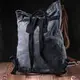 Модный городской рюкзак-мешок унисекс из плотного текстиля Vintage sale_15076 Серый