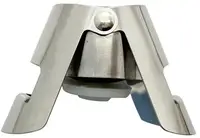 Пробка для пляшки з фіксатором Bravo Chef BC-5108 срібляста