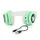 Беспроводные наушники с кошачьими ушками и RGB подсветкой Cat VZV 23M. Цвет: зеленый