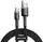 Кабель USB Baseus Cafule Micro 2.4A 1M, Gray+Black (CAMKLF-BG1)