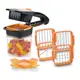 Устройство для нарезки овощей SUNROZ Nicer Dicer Quick овощерезка 5 в 1 Черно-оранжевый 3397