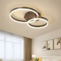Люстра світлодіодна стельова LED світильник для квартири на стелю лед з пультом 26424 Коричневий 10х40х62 см.