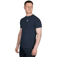 Футболка Modal Темно-синяя (белый трезубец) (7361), L