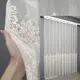 Готовая тюль (2,5х2,7м) из ткани жаккард. Цвет кремовый. Код 1422т 42-1204