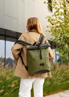 Рюкзак ролл високої якості українського виробництваунисекс стильний     хакі