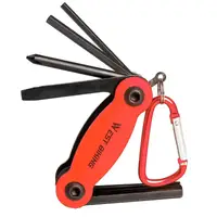 Мультитул West Biking YP0719243 Red карманный набор инструментов для велосипеда