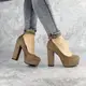 Туфли женские на каблуке Fashion Marigoal 2373 39 размер 25 см Коричневый