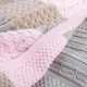 Плед вязанный с шапочкой пэчворк ТM PAPAELLA 70х90 см рожевий