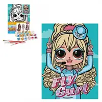 Картина по номерам Идейка L.O.L. Surprise! O.M.G. Fly Gurl KHO6275 5723 30х40 см