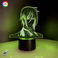 3D ночник "Себастьян Михаэлис 2"(УВЕЛИЧЕННОЕ ИЗОБРАЖЕНИЕ)+пульт ДУ+сетевой адаптер+батарейки(3ААА)  3DTOYSLAMP