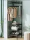 Угловая напольная вешалка-стеллаж Corner rack ∙ Стойка с перекладиной для вешалок в прихожую