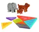 Магнитная игра Hola, танграм, животные, инструкция. Multicolor (120723)