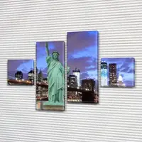 Модульные триптих картины на ПВХ ткани, 90x130 см, (30x30-2/80х30-2)