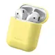 Чехол Baseus для AirPods 2/1 series - Super Thin Silica Gel, Yellow (WIAPPOD-BZ0Y)