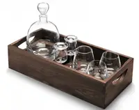 Набір для віскі "Whisky" на горіховому підносі 1000 мл + 250 мл