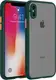 Чехол для iPhone XS Max - Goospery Matte Case, Dark Green (Камера закрытая)