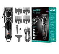 Машинка для стрижки акумуляторна VGR V-051 8 Вт чорна