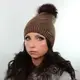 Шапка Olga 18092 темно-коричневый