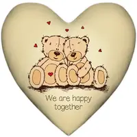 Подушка сердце XXL We are happy together 57x57 см (6PS_15L097)