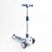 Самокат трехколесный Skyper RS-500 колеса PU со светом и музыкой. Blue and White (175811)