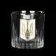 Набор для виски «Тризуб» Boss Crystal, 6 бокалов, платина, серебро, золото, хрусталь