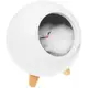 LED Ночник Спящий кот в домике (белый)