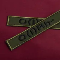 Шеврон на липучці група крові 1- 2х10 см для позначення групи крові військова нашивка патч для одягу