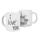 Парные кружки для двоих I love you 330 мл (KR2_18A010)
