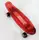 Скейт Пенни борд Best Board прозрачная дека со светом, колёса PU со светом, зарядка USB. Red (04508)