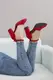 Туфли женские Fashion Fabu 2796 39 размер 25 см Красный