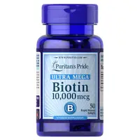 Витамины и минералы Puritan's Pride Biotin 10000 mcg, 50 капсул